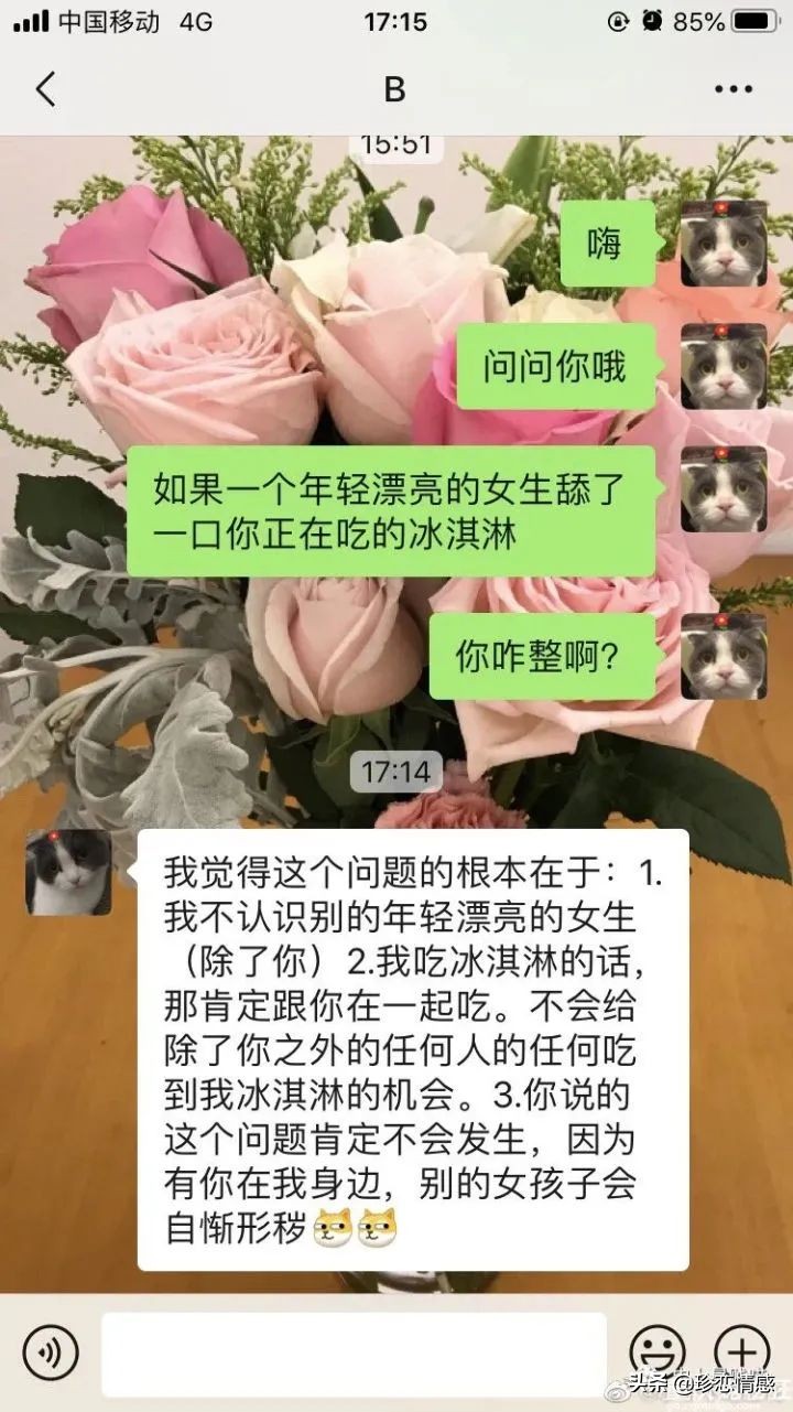假如异性朋友舔了一口你的冰淇淋,异性朋友舔了一口你的冰激凌