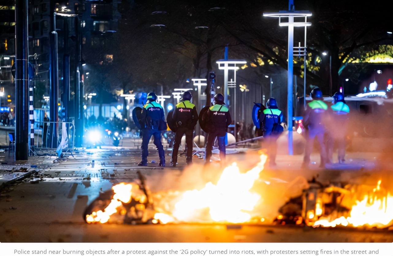 荷兰鹿特丹枪击事件,荷兰警察枪击抗议者