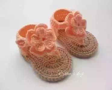 空心线钩织儿童凉鞋小鱼鞋视频,孺子牛夏季女式凉鞋钩织视频教程