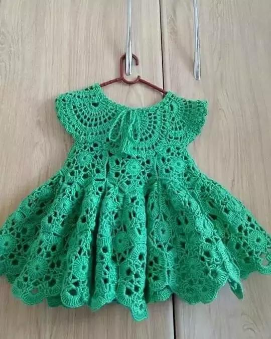 儿童毛线裙子最新款样衣,宝宝毛线衣最新款式