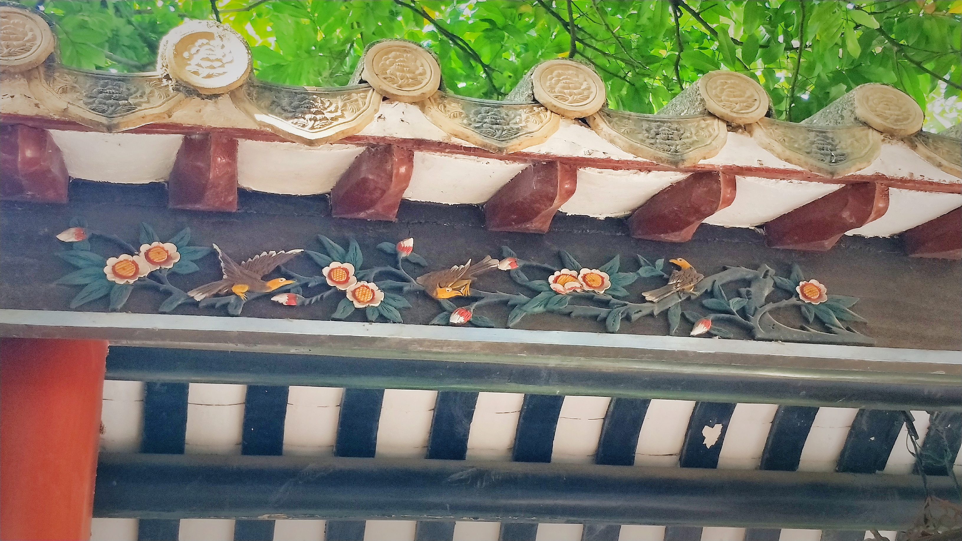 羊城八景彩色玻璃,顺德清晖园羊城八景图片