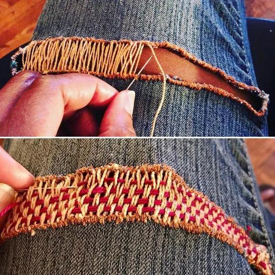 牛仔裤不好看怎么用皮筋改,牛仔裤不穿怎么改造包包