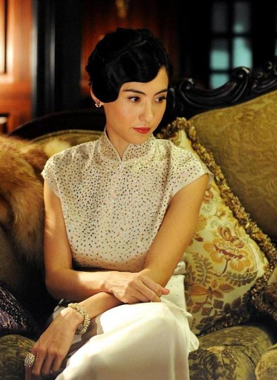 40多岁张柏芝穿旗袍,张柏芝穿旗袍太美了