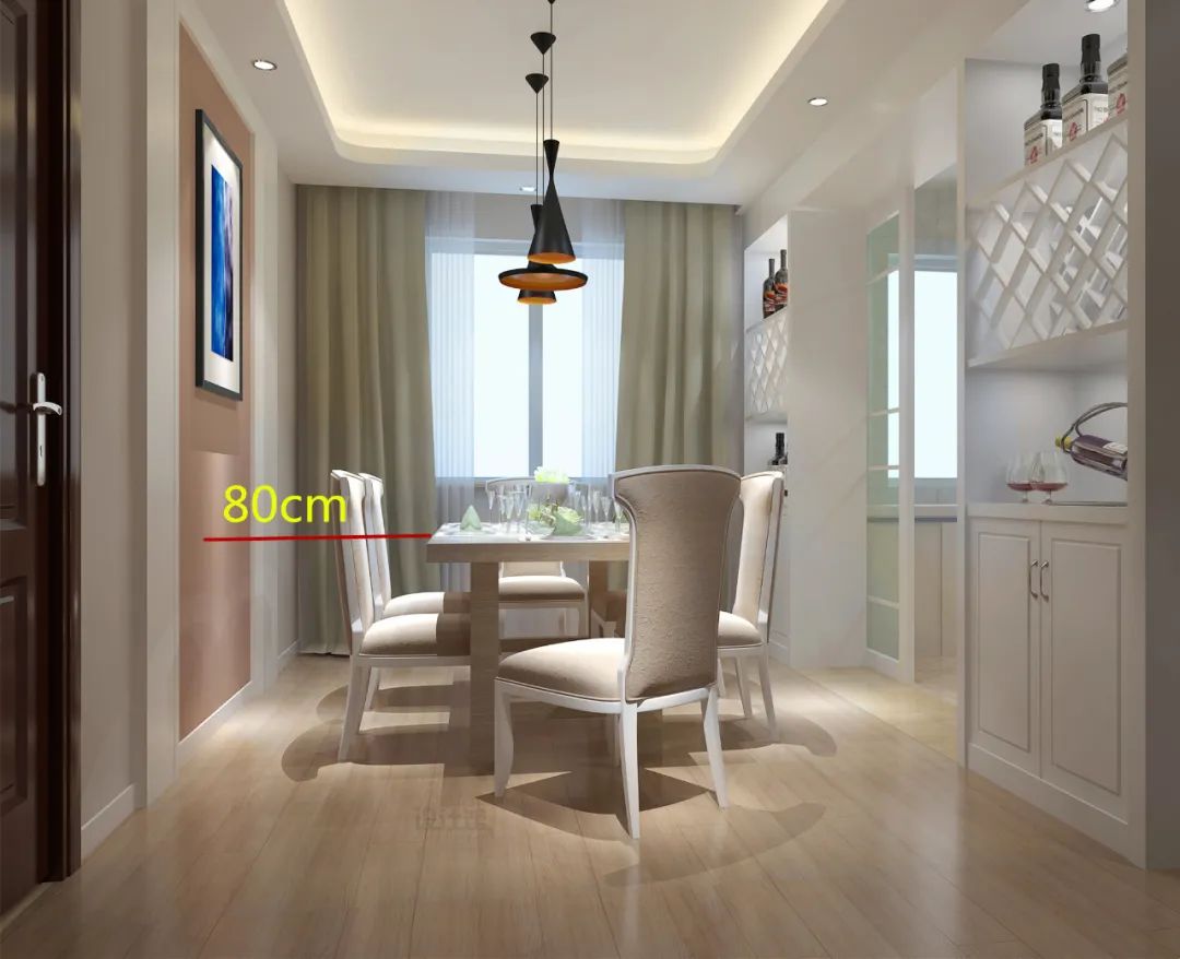 餐桌椅尺寸摆放,餐桌加椅子尺寸多少最合适