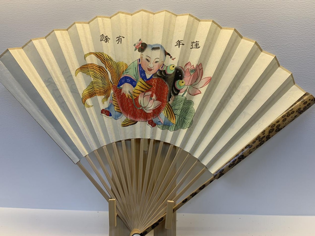 一把古风折扇,天津杨柳青折扇