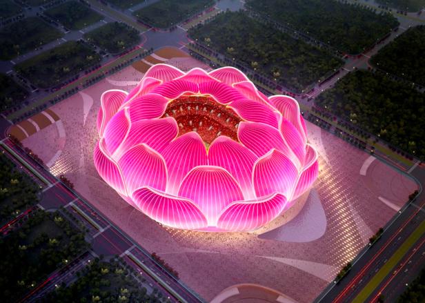 恒大足球场灯光秀效果图,广州恒大足球场灯光图