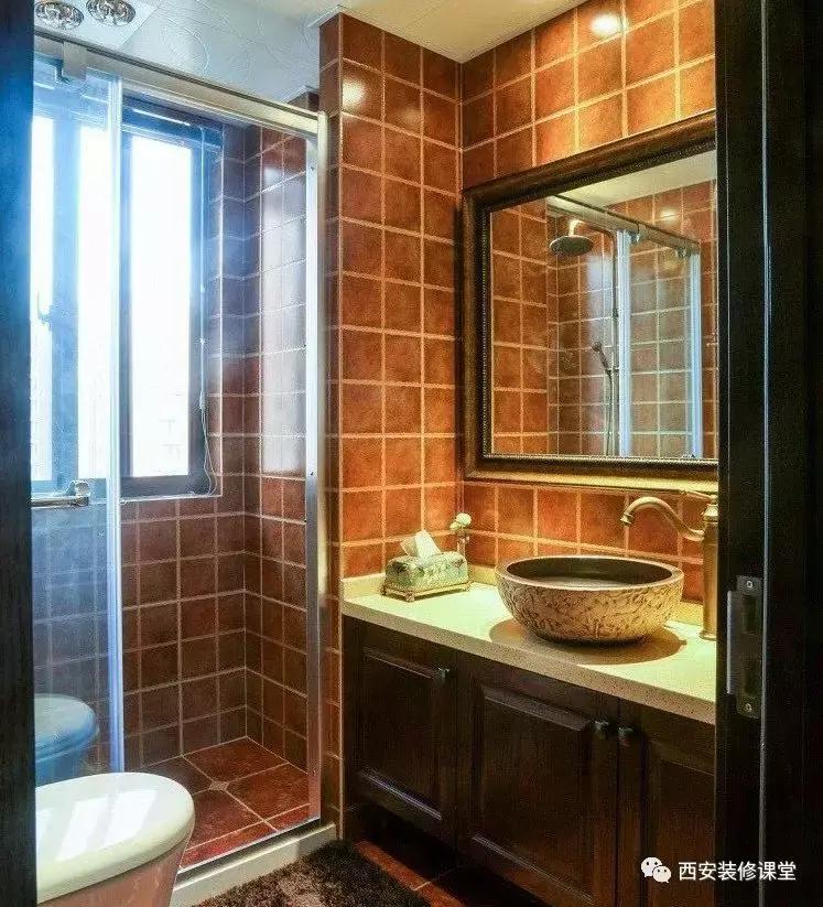 130平三室一厅美式衣帽间,美式带衣帽间的卧室套房