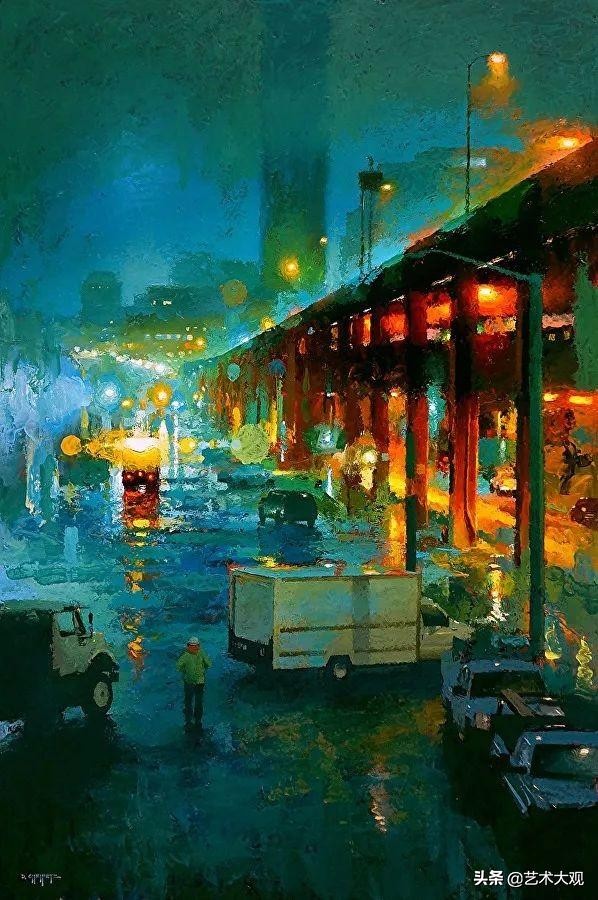 色彩世界油画作品,画家davidsmith油画作品