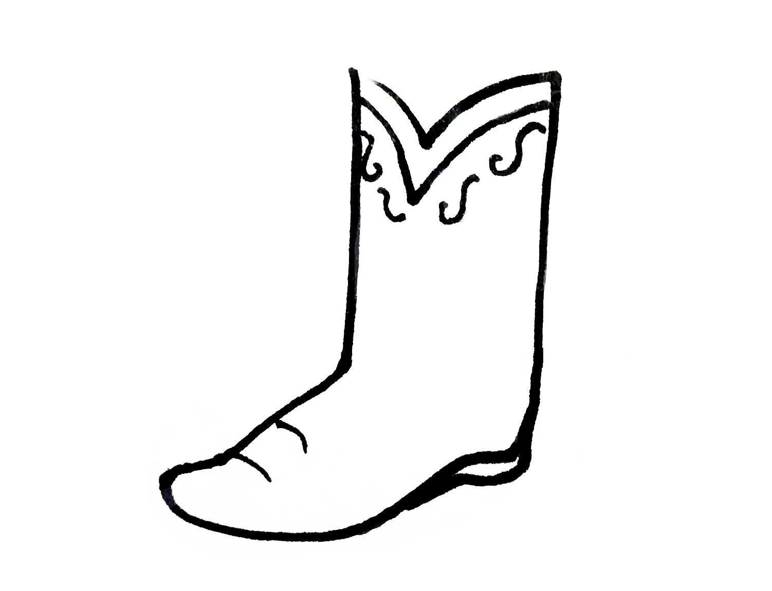 鞋简笔画又简单又漂亮,各种各样的鞋简笔画