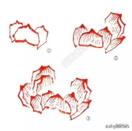荷花的画法和步骤图解,最简单的荷花画法一学就会