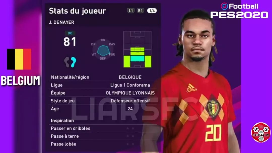 数据｜维特塞尔升黑，比利时国家队实况足球20赛季球员总评升降