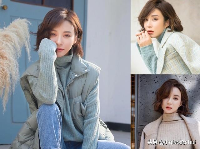 适合圆脸的齐肩锁骨发造型烫发,齐肩锁骨发圆脸卷发