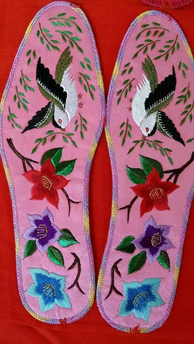 刺绣鞋垫图案大全图解,刺绣各种鞋垫图案