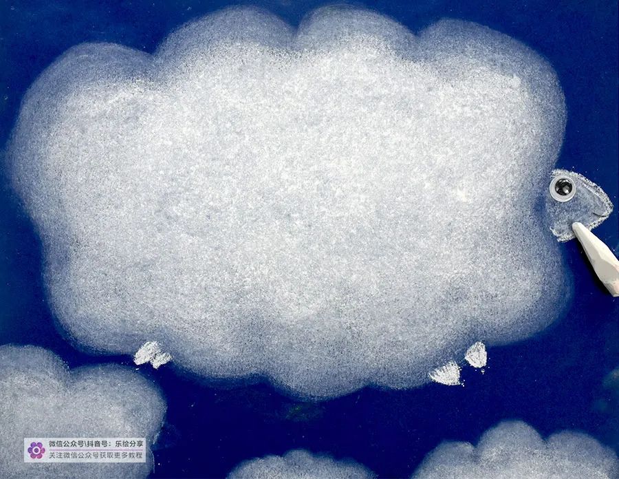 儿童画云简单又漂亮创意画怎么画,儿童画怎么用蜡笔画天空