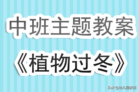 植物过冬有办法幼儿园教案,植物过冬公开课教案