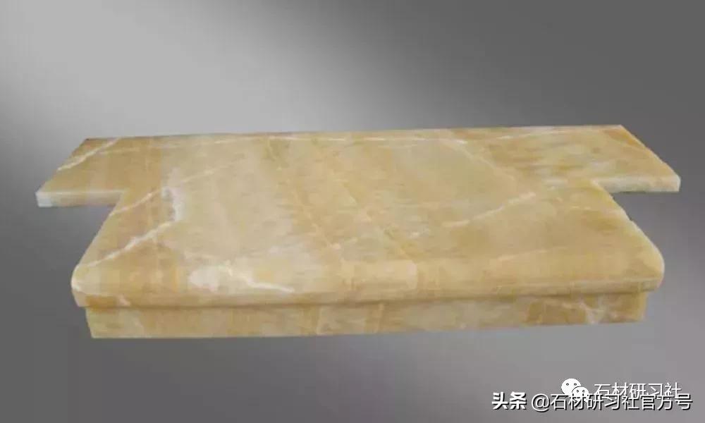 窗台石圆弧小耳朵效果图,石材窗台两侧小耳朵