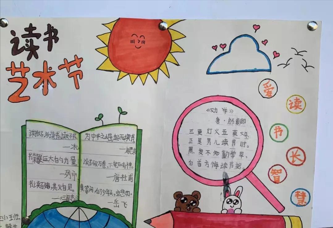 书香浸润校园阅读点亮童年手抄报,书香浸校园阅读伴成长手抄报图文