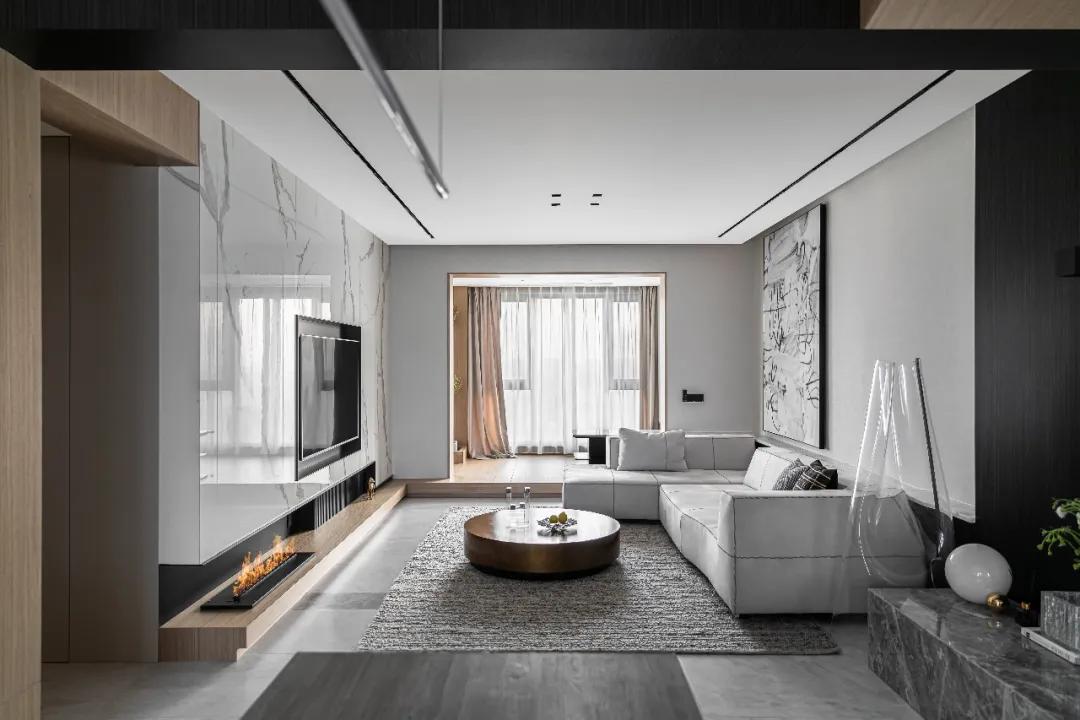 奢华顶层复式公寓,轻奢全落地窗公寓顶层