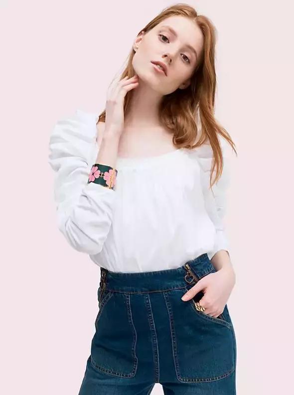 lisa圆领针织长袖罩衫,lisa短上衣推荐