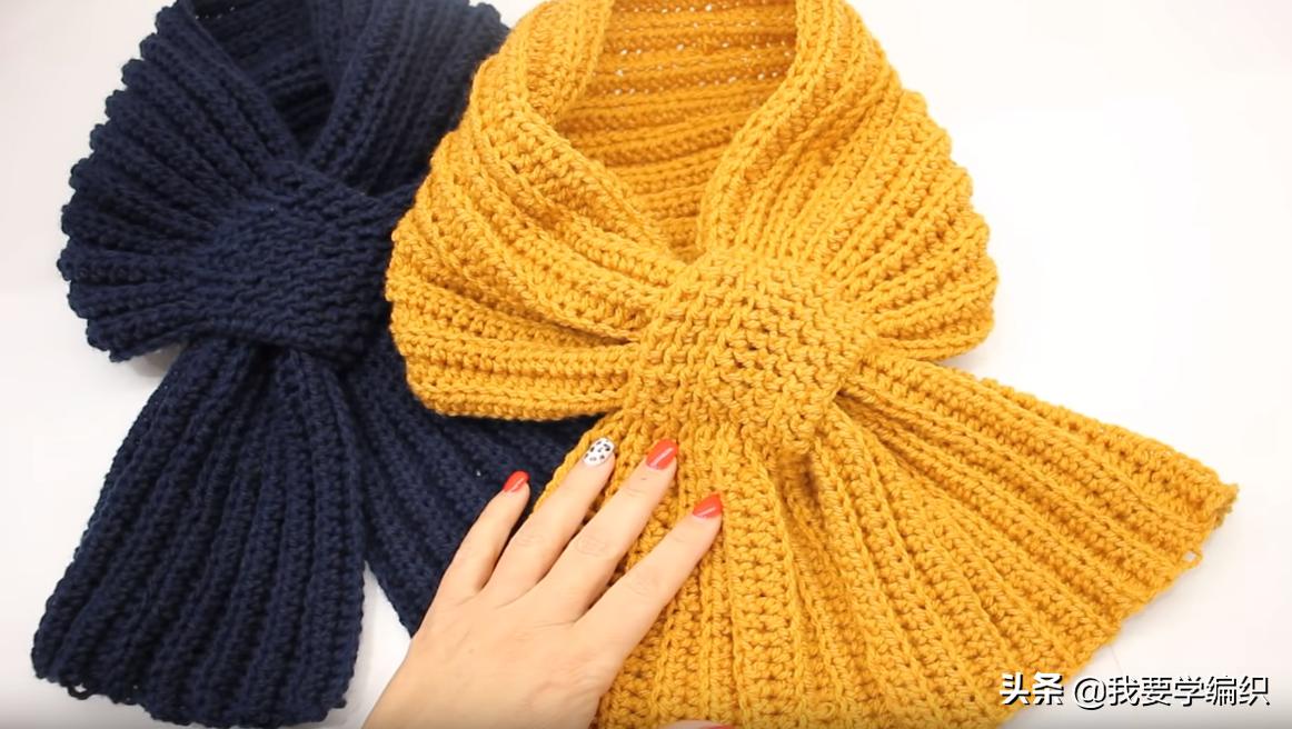 男士织围脖的花样方法,围脖织法男