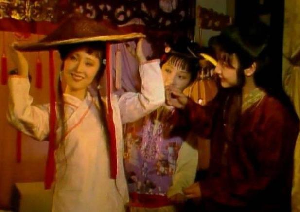 红楼梦贾宝玉戴斗笠是哪一集,三版红楼梦林黛玉给宝玉戴斗笠