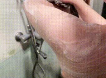 日本懒人搓澡巾,日系碳纤维搓澡巾