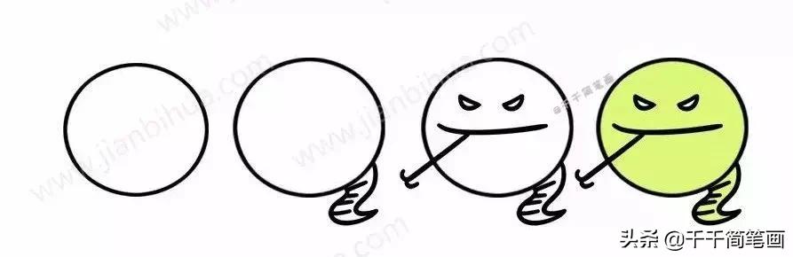 超级可爱的简笔画动物头像,呆萌小动物头像图片简笔画