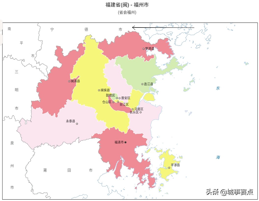 福建省地图行政区划,福建省各市县行政地图一览表