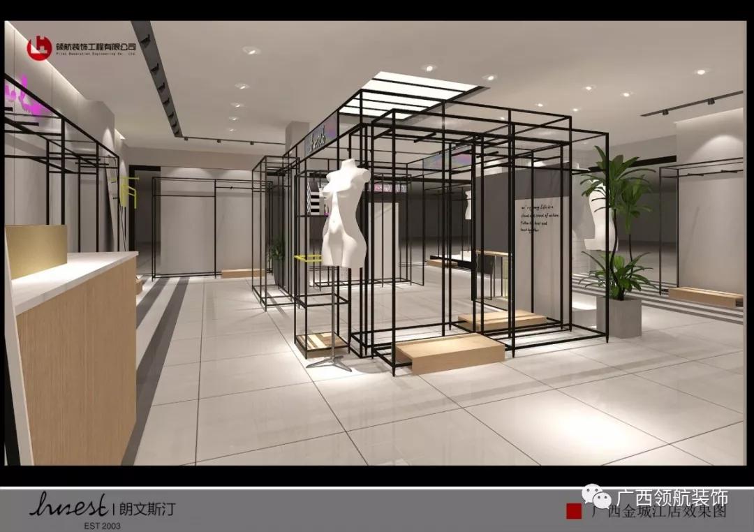 女装店简单装修风格效果图,高级灰女装店装修风格