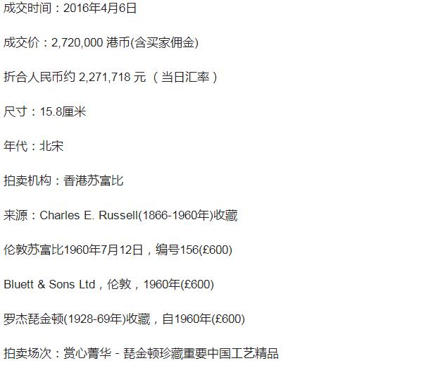 宋代耀州窑真品古董,宋代耀州窑可以拍卖吗
