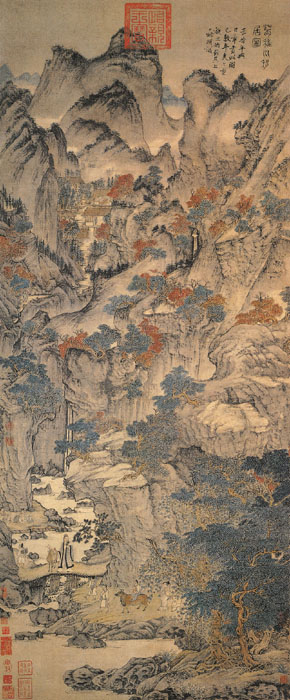 用铅笔画五元山水画,五元山水画