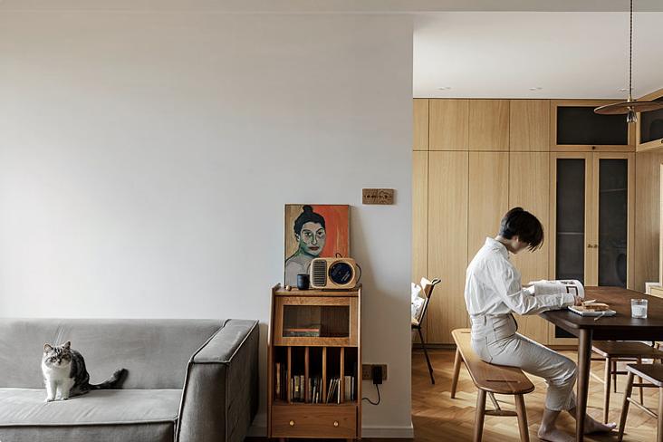 年轻人一人一猫的独居生活,一屋一人一猫的生活视频