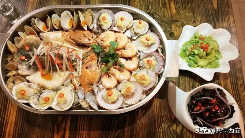 西安市凤城八路与文景路十字99元限时抢贝王府2-3人超值海鲜大餐