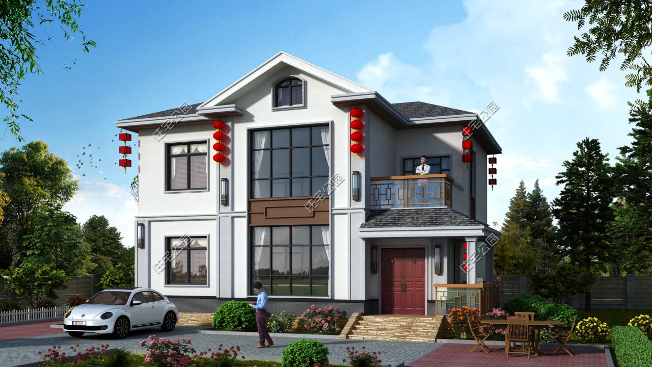 10套二层农村别墅图便宜又好看,50套农村二层别墅图纸及价格