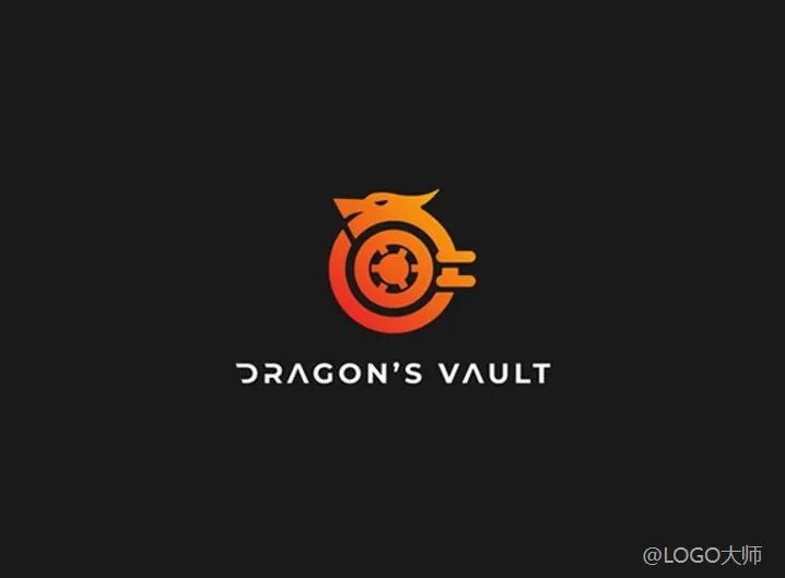 龙主题创意logo设计欣赏,龙logo设计中国风