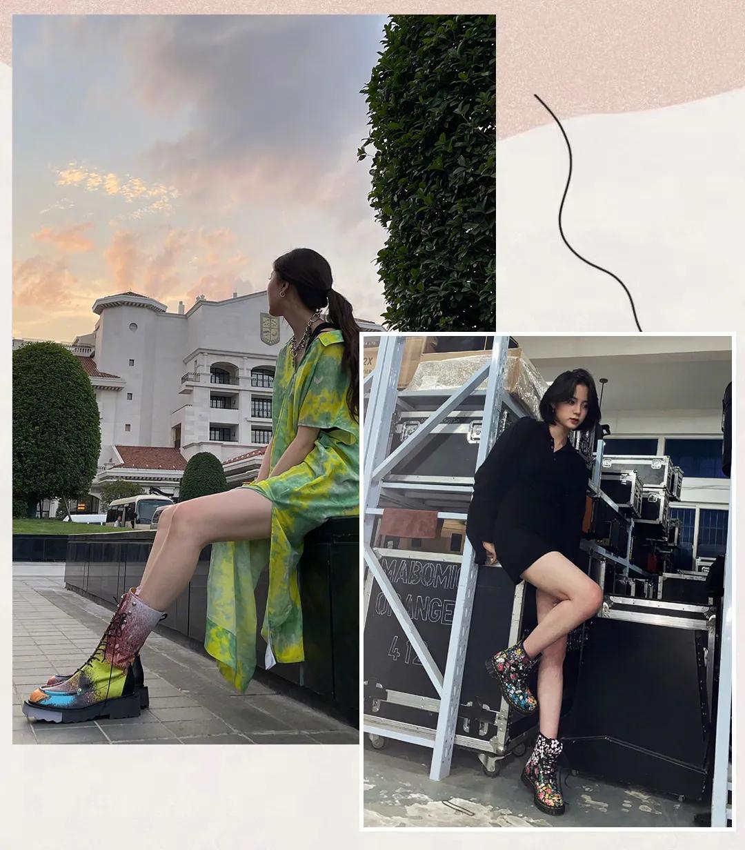 这才是马丁靴的正确穿搭,马丁靴这么穿太时髦了