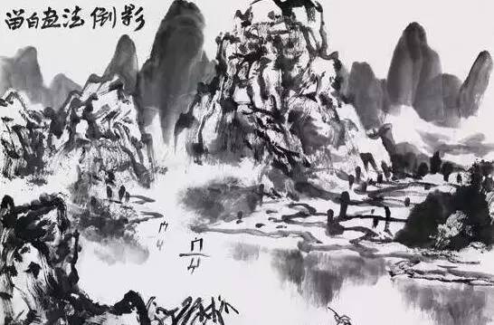 近现代名家画水,历代名家绘画水墨写生图