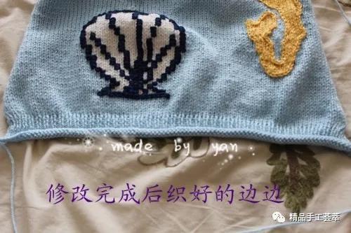 毛衣直接剪断后锁边方法,织毛衣中间出错了