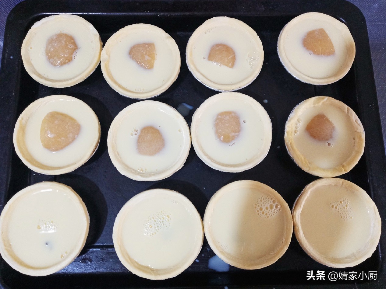 无奶油嫩滑蛋挞液做法,无奶油版蛋挞皮