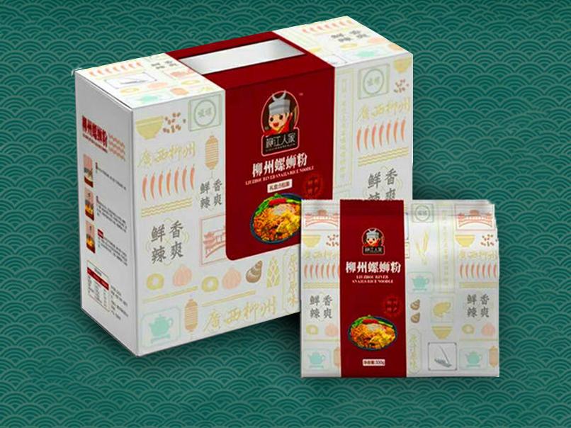 螺蛳粉包装设计效果图,特别好看的螺蛳粉包装