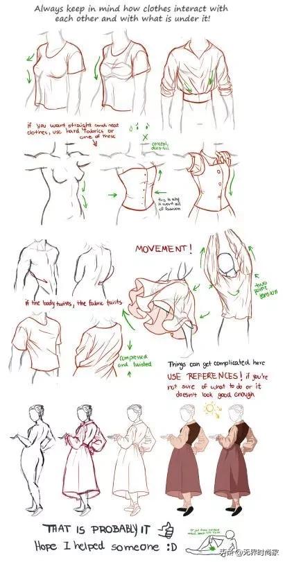 动漫服装设计素材大全,服装设计素材黄色