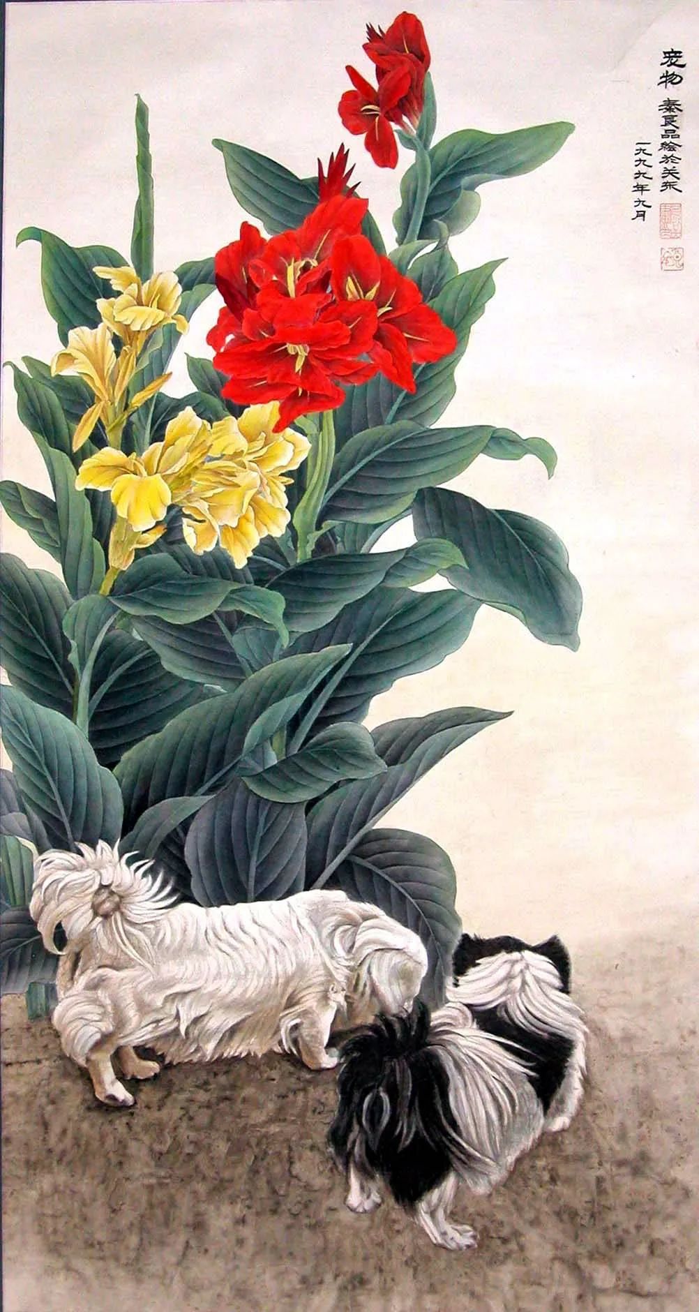 现代工笔重彩人物画,当代工笔重彩人物画