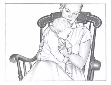 婴儿拍嗝的正确姿势拍多久,婴儿拍嗝正确拍应该什么样