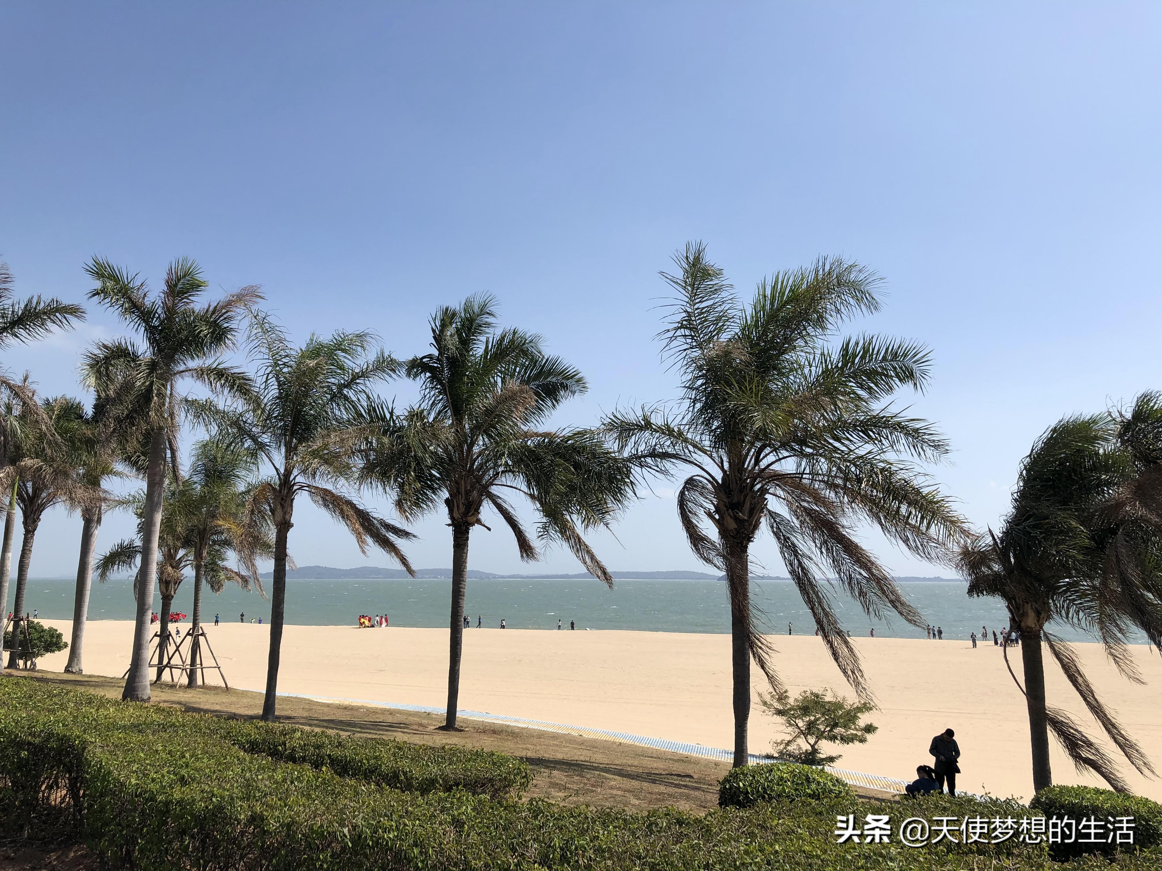 厦门白沙滩,厦门的碧水蓝天