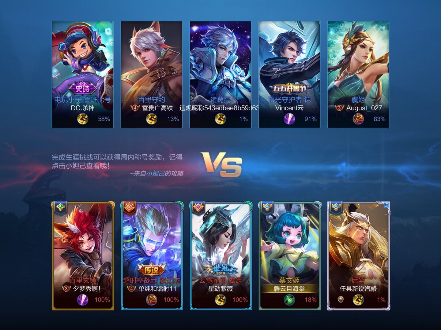 王者荣耀单字id哪个最霸气,王者荣耀牛逼的二字id