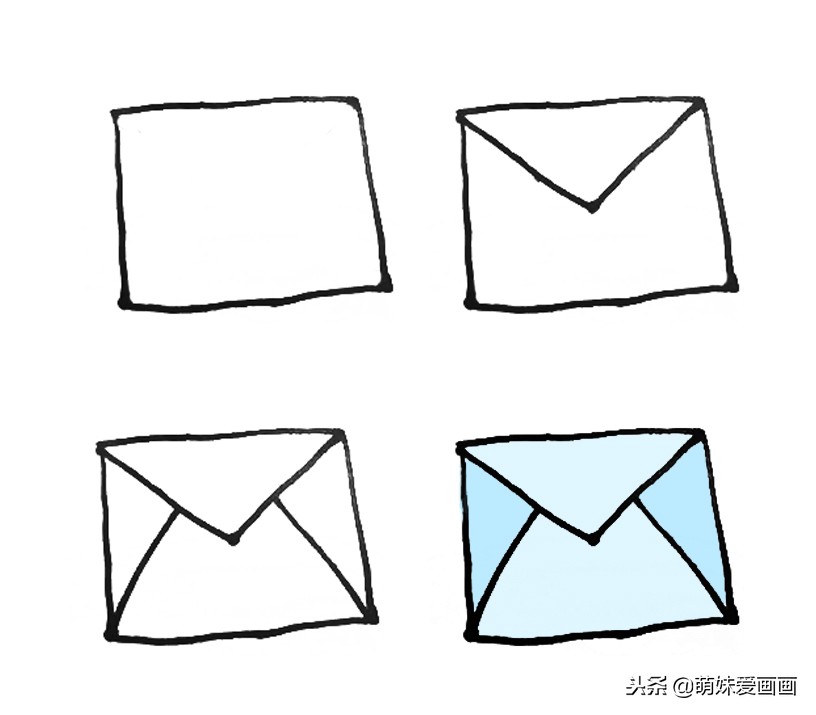 儿童简笔画文具素材大全｜4步画出常见的文具，值得收藏