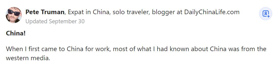 外国网友在美版知乎上提问中国,又是中国