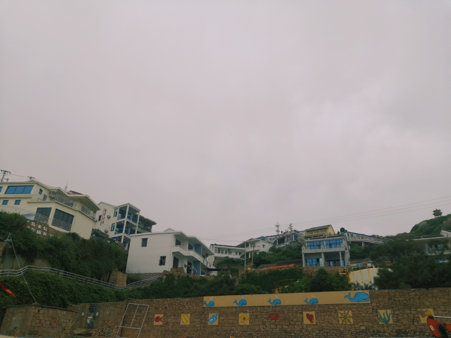 夕阳下美丽的东极岛,东极岛岛屿