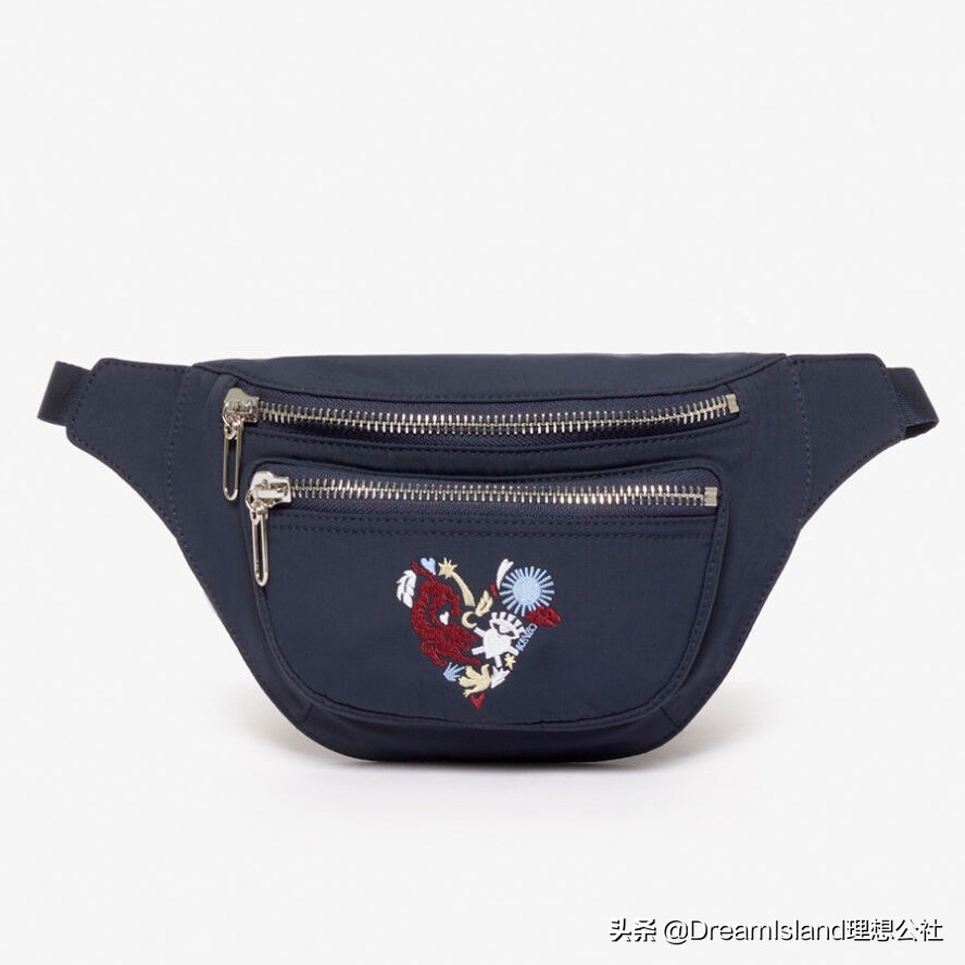 kenzo包限量款,kenzo刺绣小虎头斜挎包
