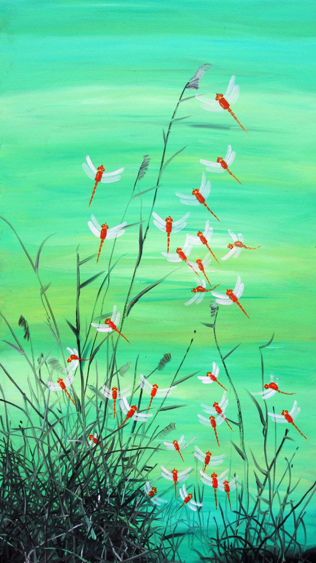 干净绿色系锁屏壁纸聊天背景,最近很火绿色的锁屏壁纸